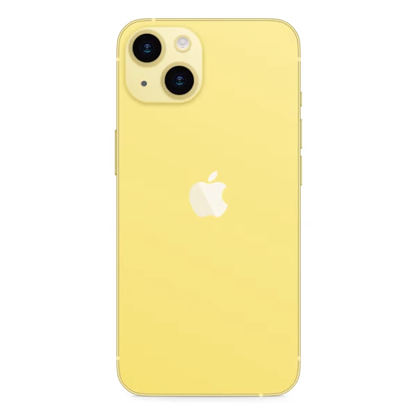 iphone 14 yellow back side