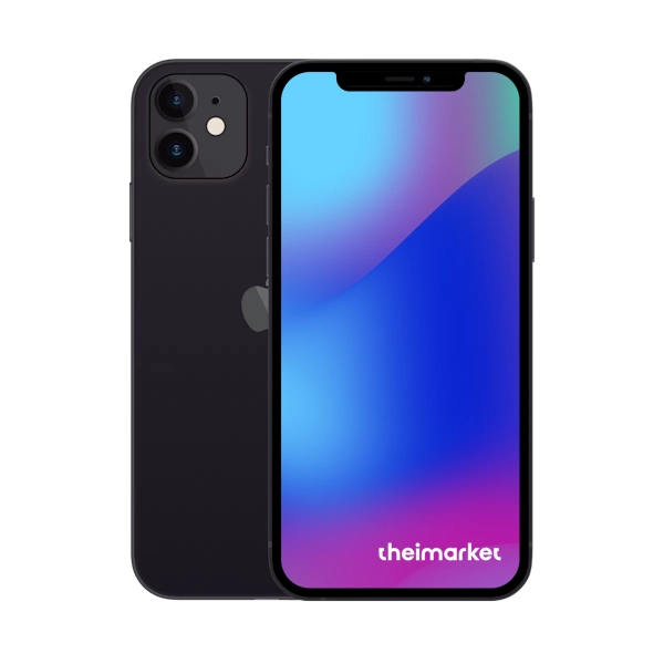 iphone 12 mini black front and back side