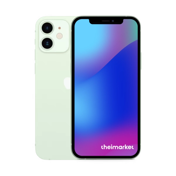 iphone 12 mini green front and back side