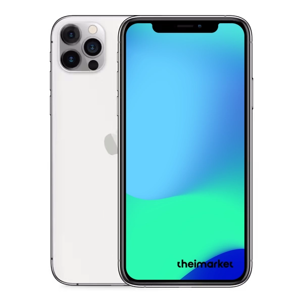 iphone 12 pro silver back and front side