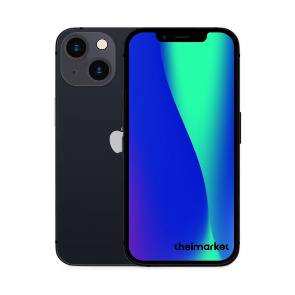 iphone 13 mini midnight back and front side