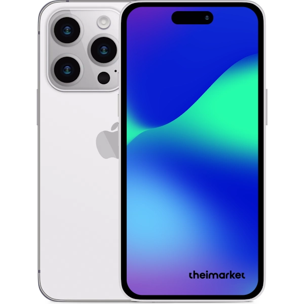 iphone 14 Pro Max silver back and front side