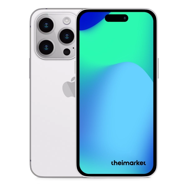 iphone 14 Pro silver back and front side