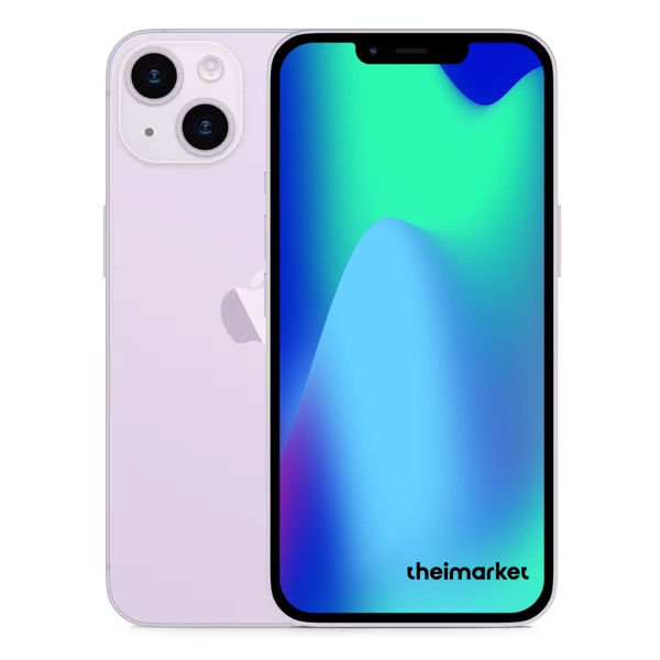 iphone 14 purple back and front side