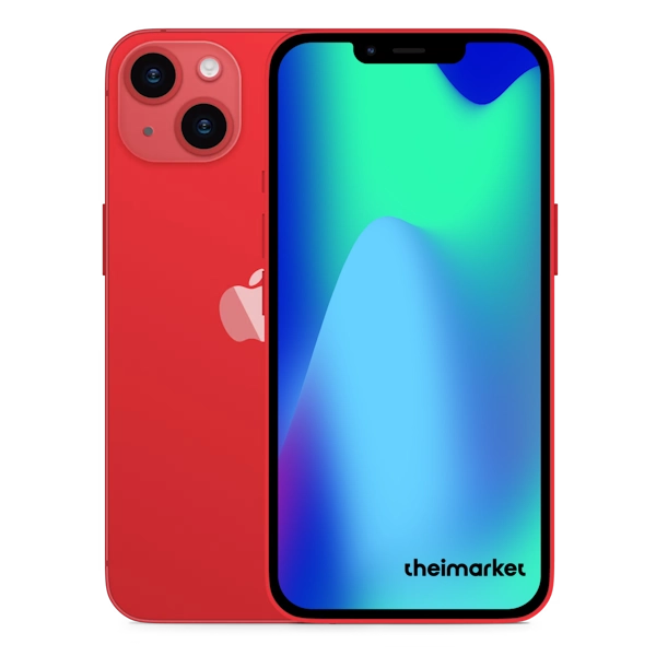 iphone 14 red back and front side